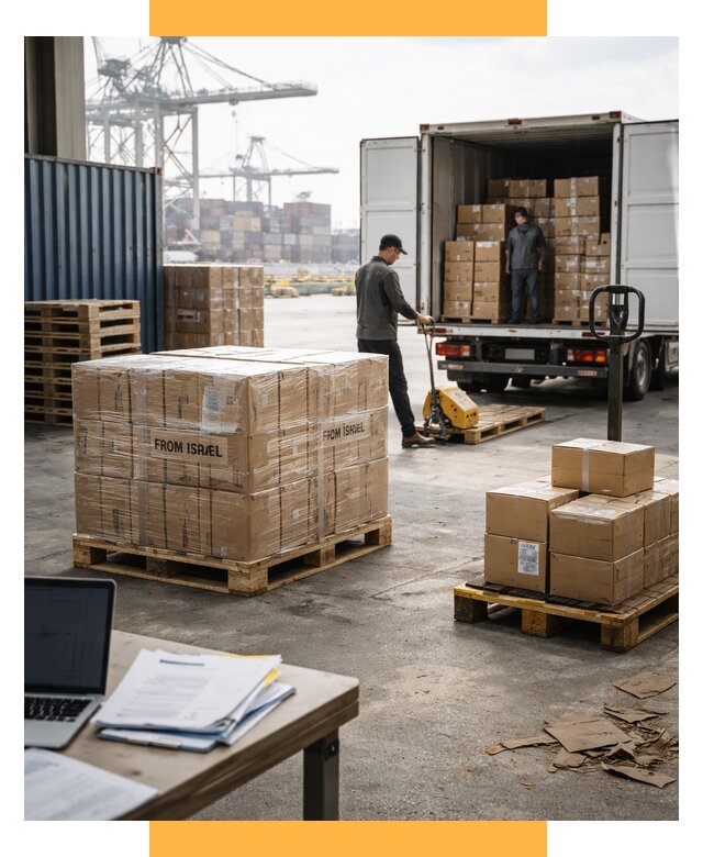 Доставка грузов из Израиля от 15242 р., логистика от СетСервис-Мнс