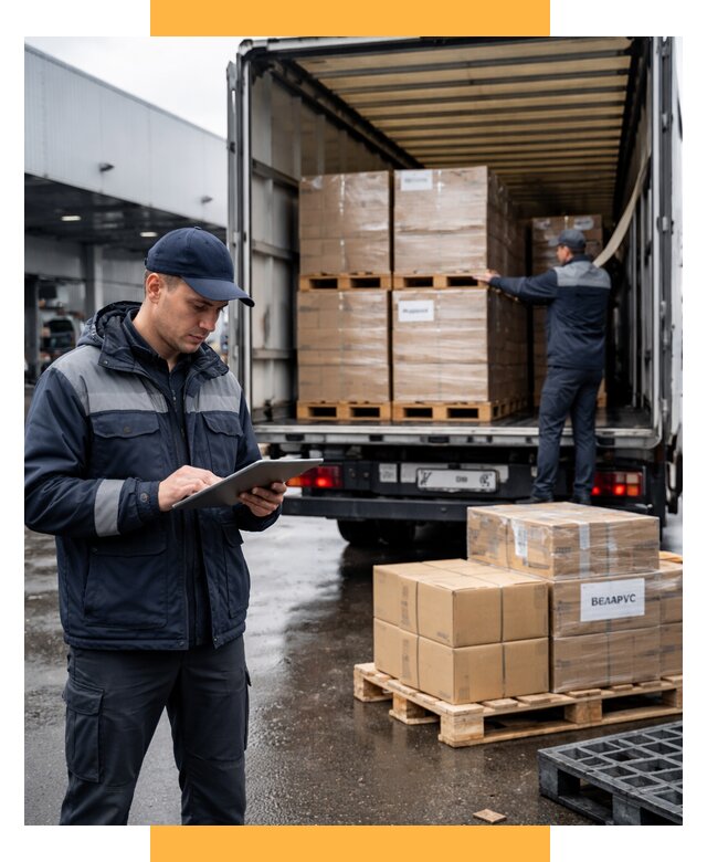 Доставка грузов из Беларуси от 15242 р. логистика СетСервис-Мнс