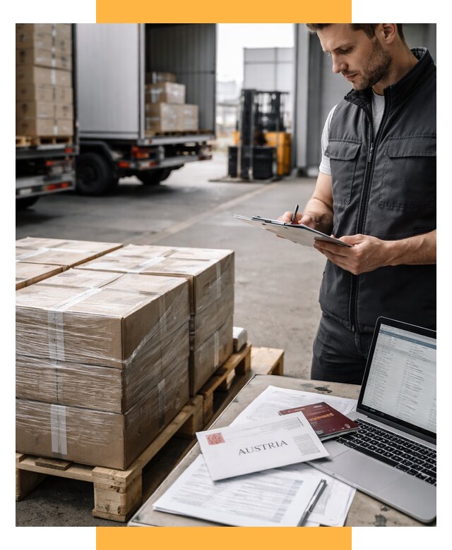 Доставка в Австрию от 66047 р. Логистика и экспорт СетСервис-Мнс