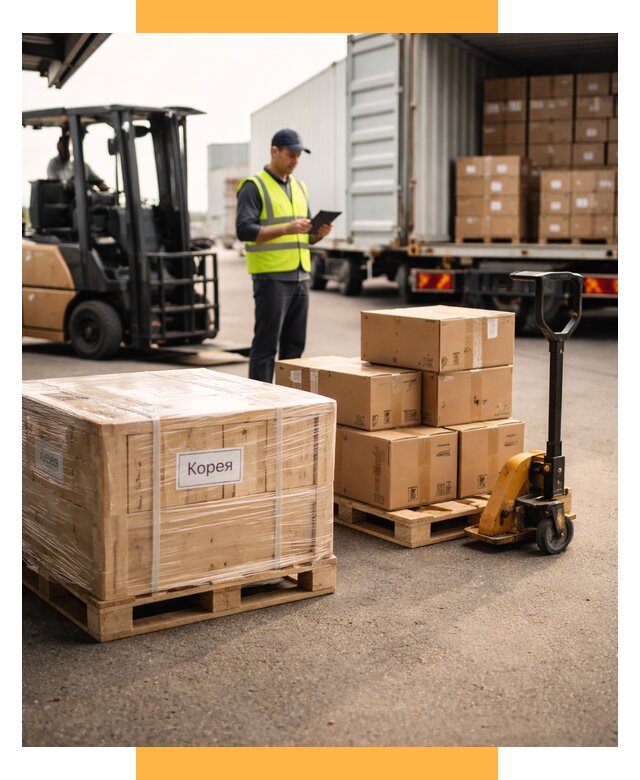 Доставка грузов в Корею из России от 35564 р. | СетСервис-Мнс