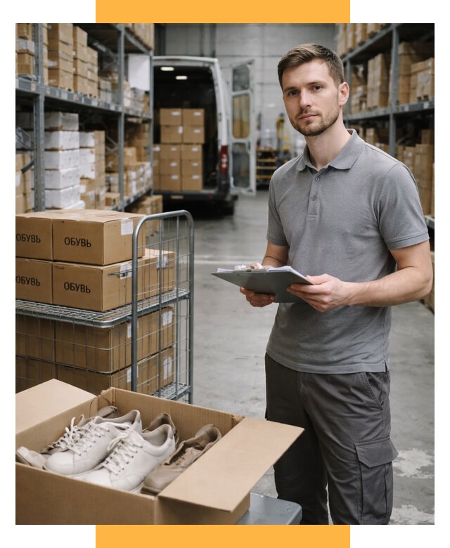 Доставка обуви из Китая и Турции от 4572 р. СетСервис-Мнс