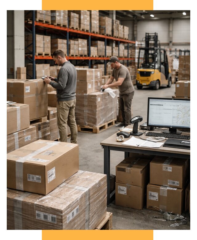 Склад консолидации в Европе от 6605 р., услуги СетСервис-Мнс